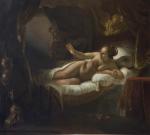 Сверчков В.Д. Копия с картины Рембрандта  "Даная" (1636-1647 гг.). 1848